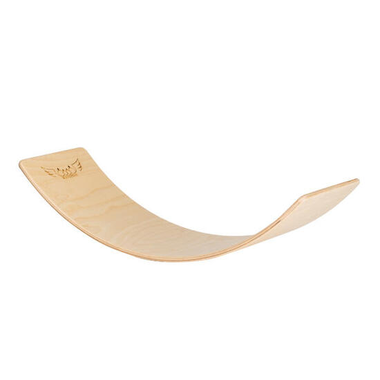Balanceboard/Wippe für Kinder, Holz, Naturfarben, 92 x 28 x 22 cm