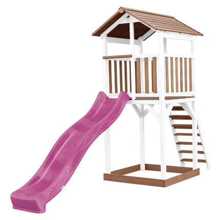 Plac zabaw AXI Beach Tower, zjeżdżalnia i piaskownica