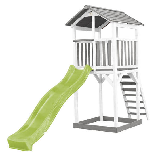 Plac zabaw AXI Beach Tower, zjeżdżalnia i piaskownica