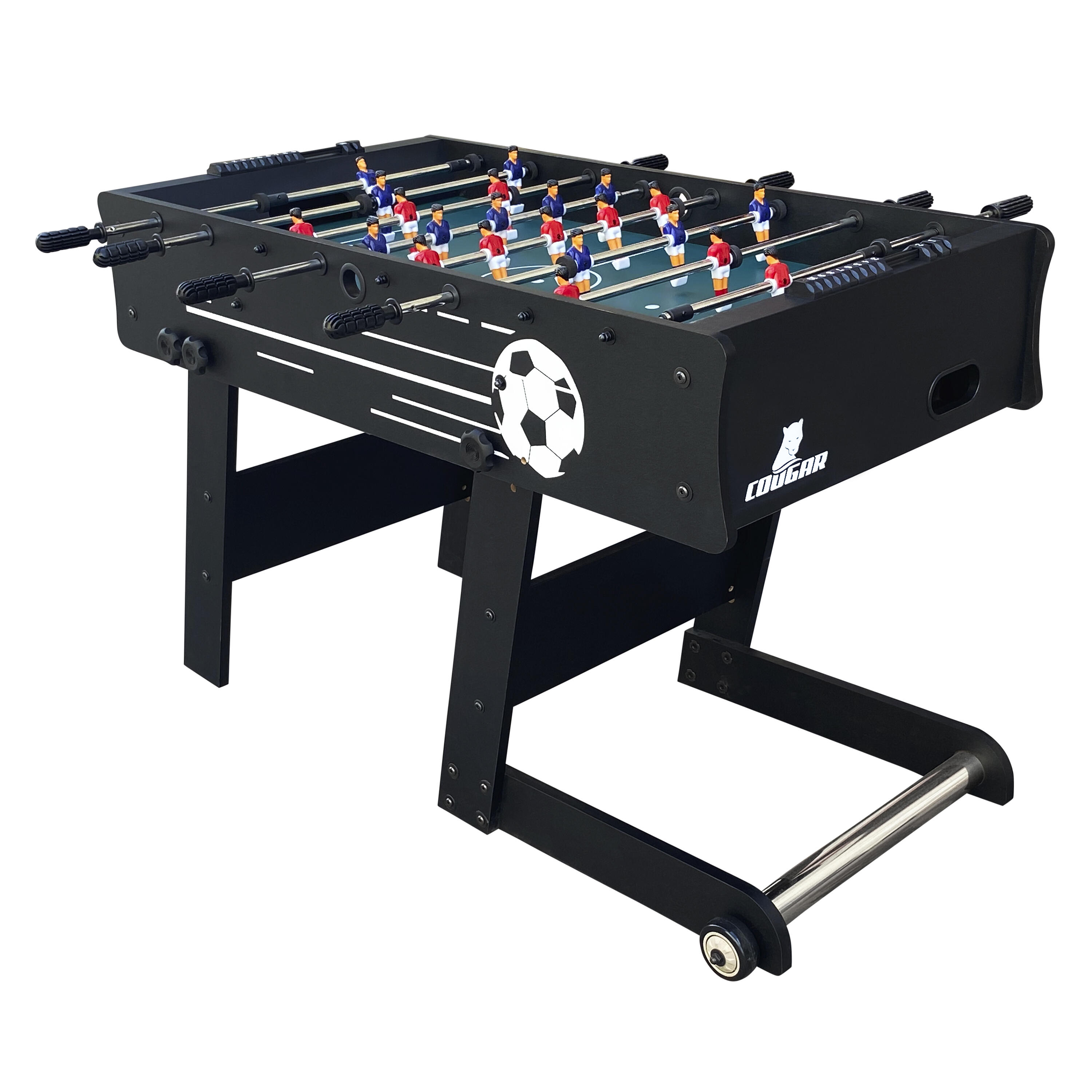 Babyfoot pliant, 2 balles & comptoir de points, Scorpion Kick TS, Noir 2/7