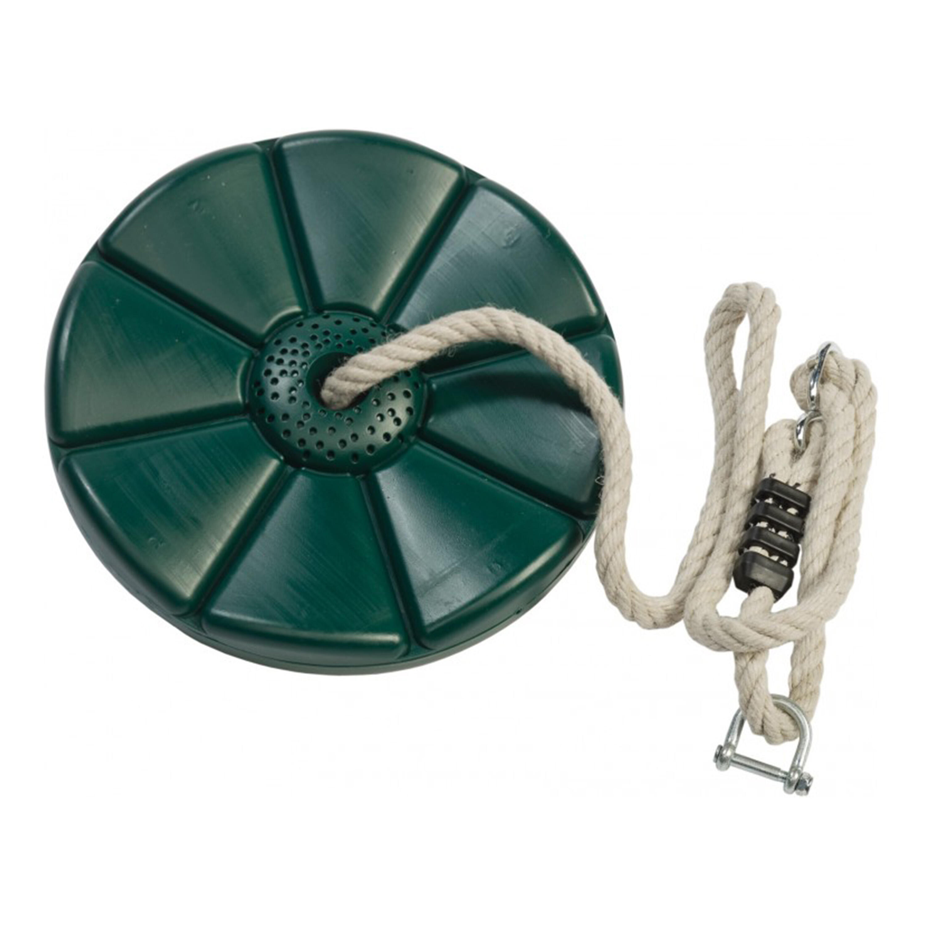 Siège Balançoire ronde en plastique Vert 3/4