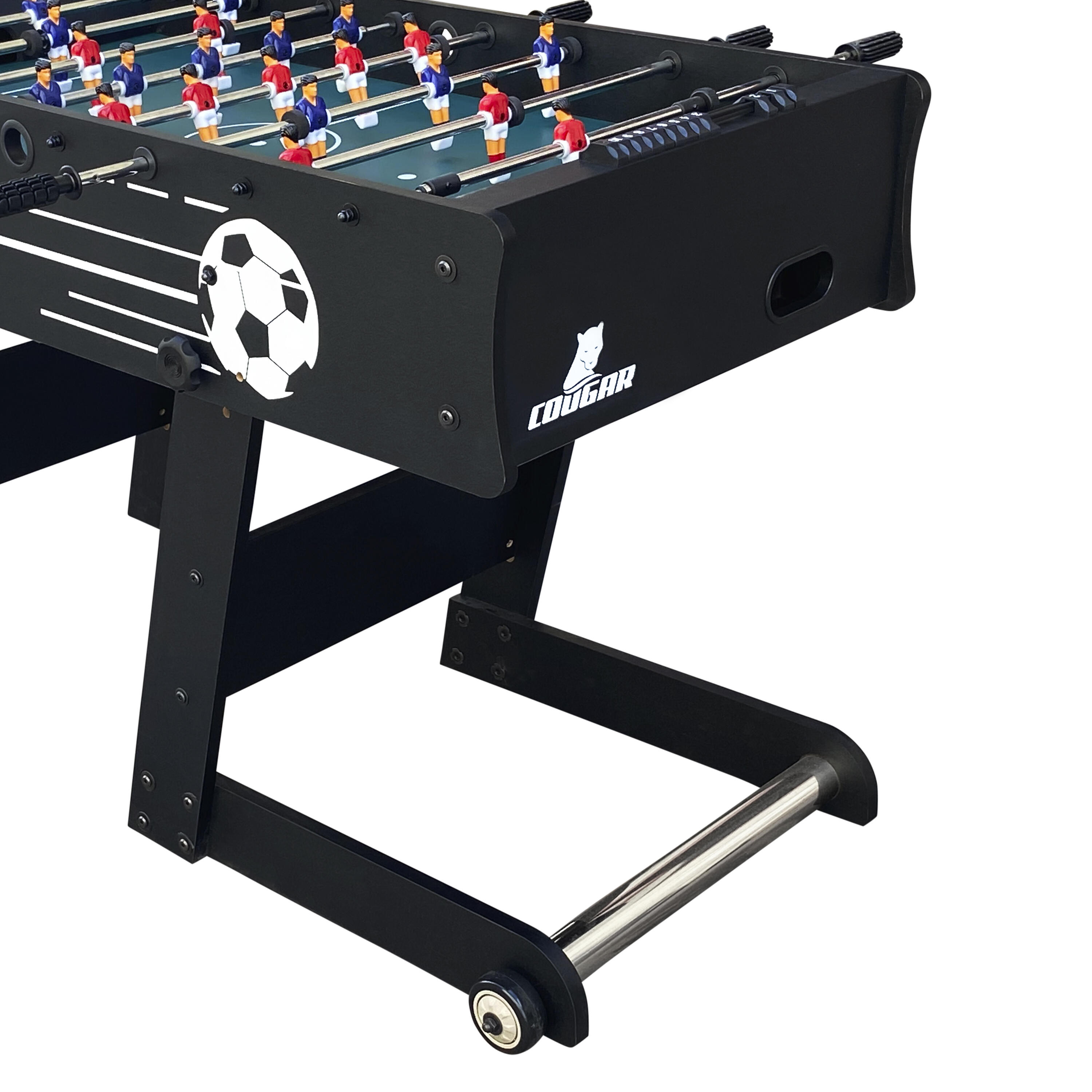 Babyfoot pliant, 2 balles & comptoir de points, Scorpion Kick TS, Noir 7/7