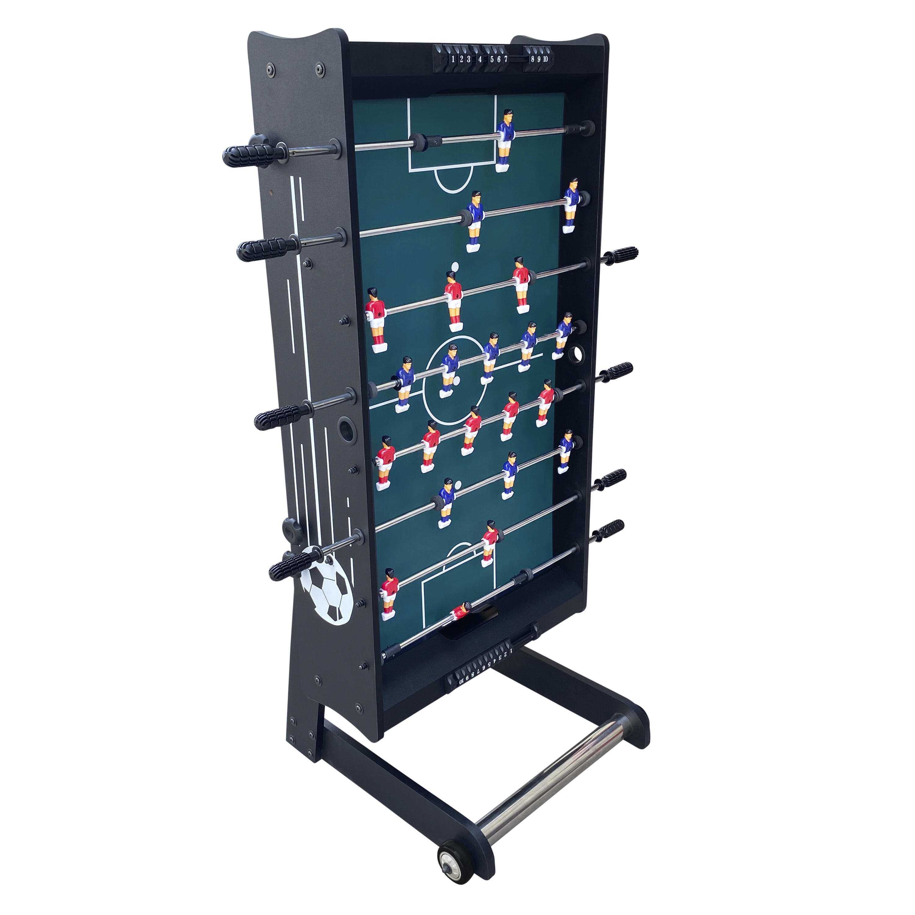 Babyfoot pliant, 2 balles & comptoir de points, Scorpion Kick TS, Noir 5/7