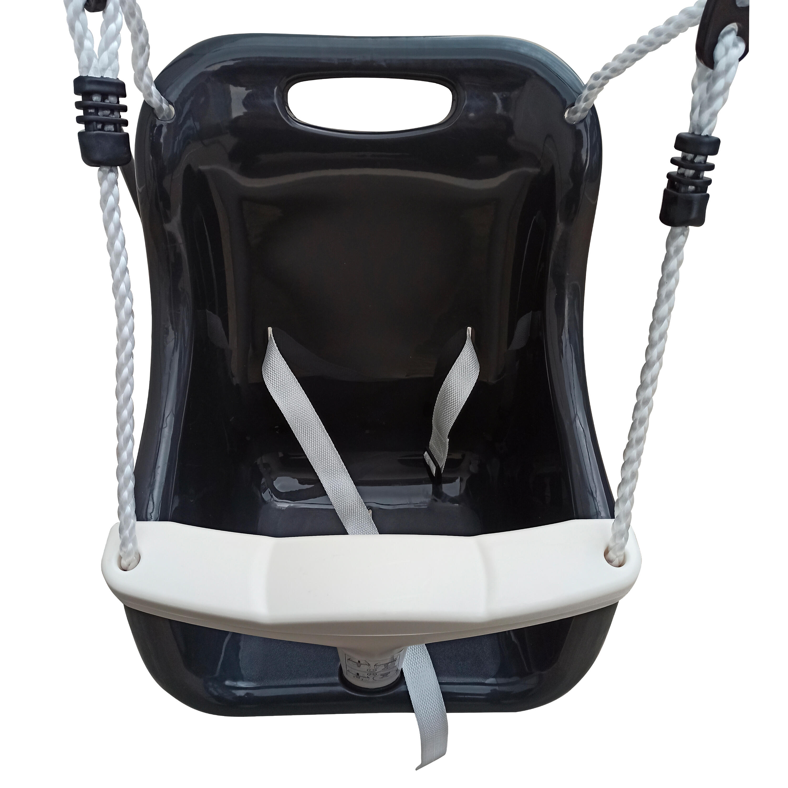 Siège de balançoire pour bébé - Anthracite/Crème 4/7