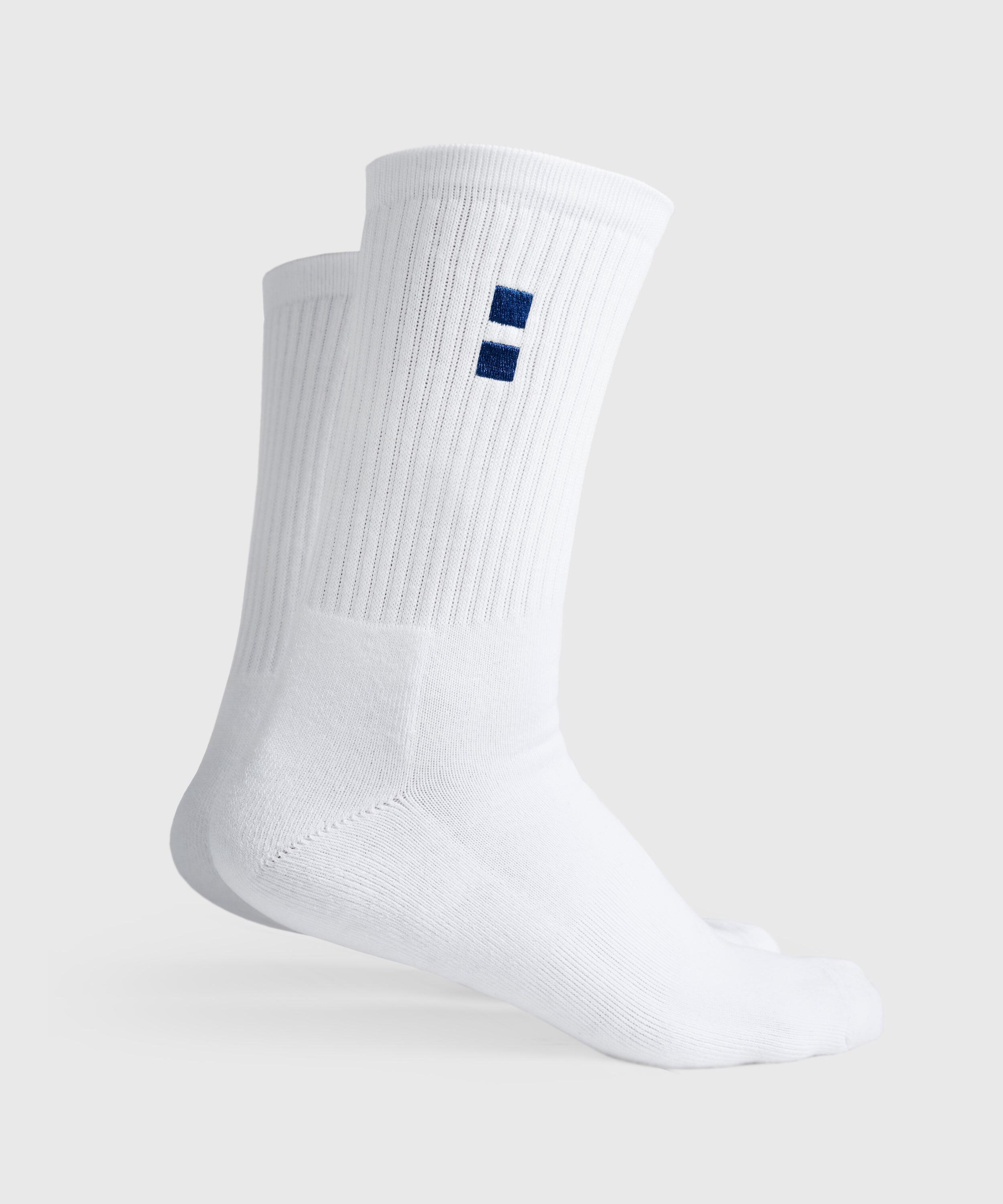 NORDICDOTS Men's Club Socks 2-Pack White
