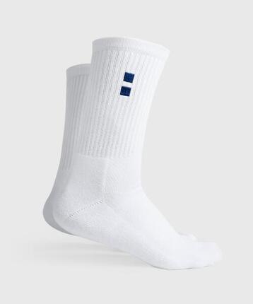 Club Chaussettes de Tennis/Padel Homme Blanche Lot de 2