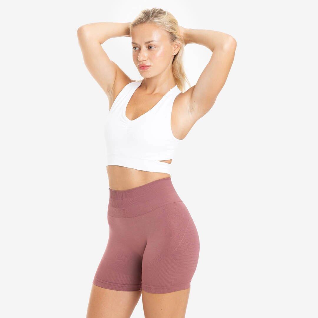 Soutien-gorge de sport sans couture à col en 4/4