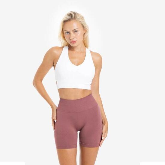 Soutien-gorge de sport sans couture à col en