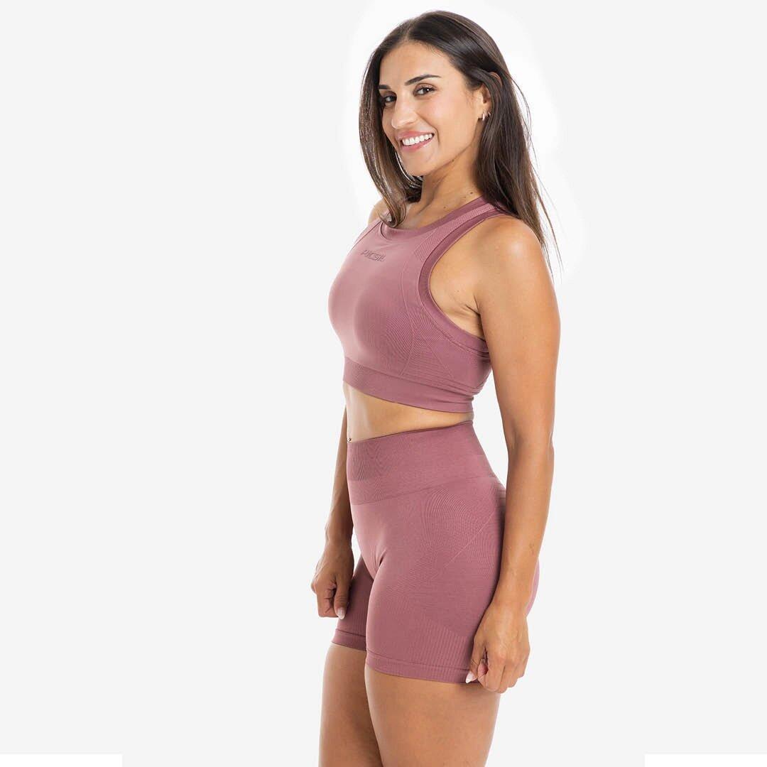 Haut d'entraînement sans couture pour femmes 3/4