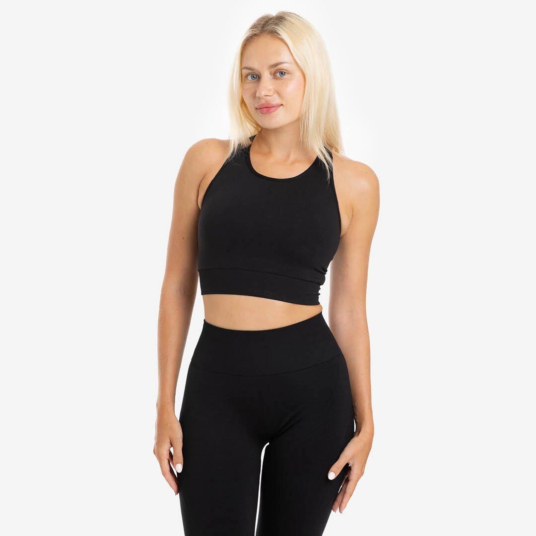 Picsil - Soutien-gorge De Sport Sans Couture Pour Femmes - Débardeur - Noir - Decathlon
