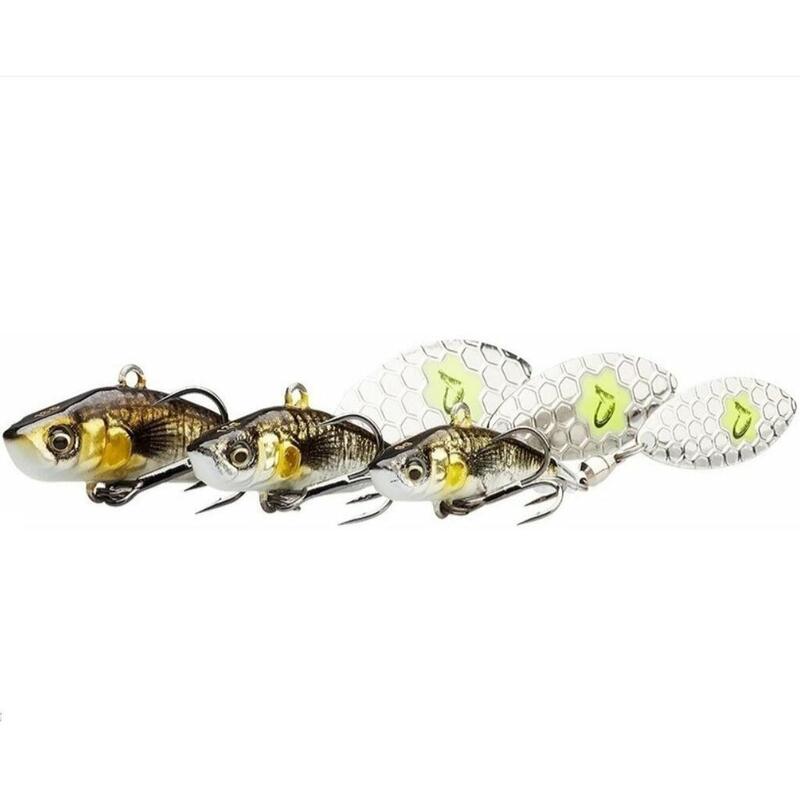 Tail Spinner Savage Gear 3D Sticklebait Tailspin 18g (18g - 8cm - Fire Tiger)