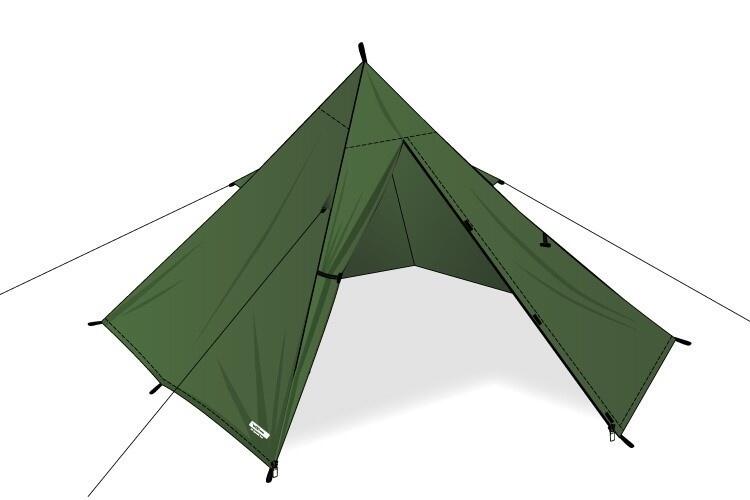 DD HAMMOCKS  DD Hammocks SuperLight - XL Pyramid Tent
