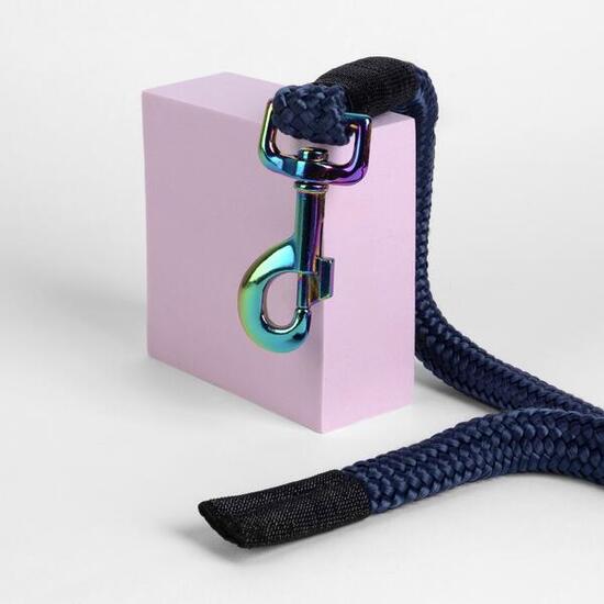 Führstrick für Pferd GALOP WEAR, Anbindestrick mit Regenbogen-Karabinerhaken