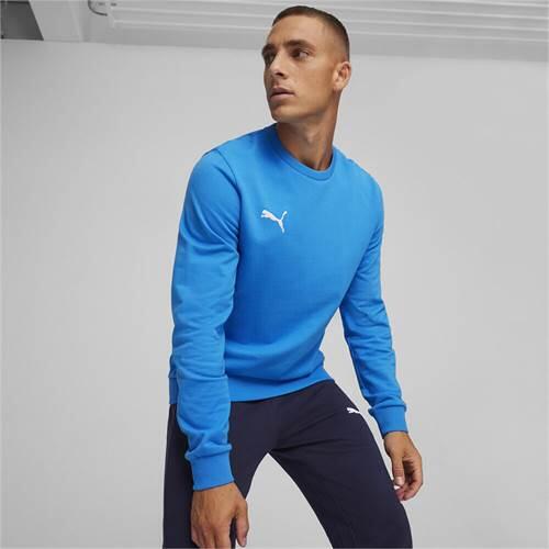 PUMA Herren teamGOAL Casuals Crew Neck Sweat Sweatshirt Pullover 658592 Blau 3/4