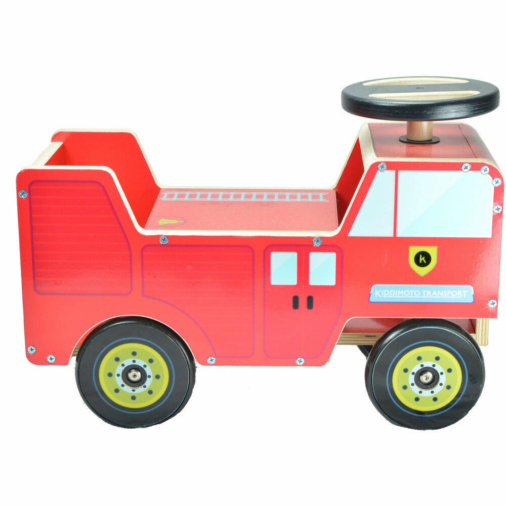 Kids Wooden Ride on Fire Engine 5/7