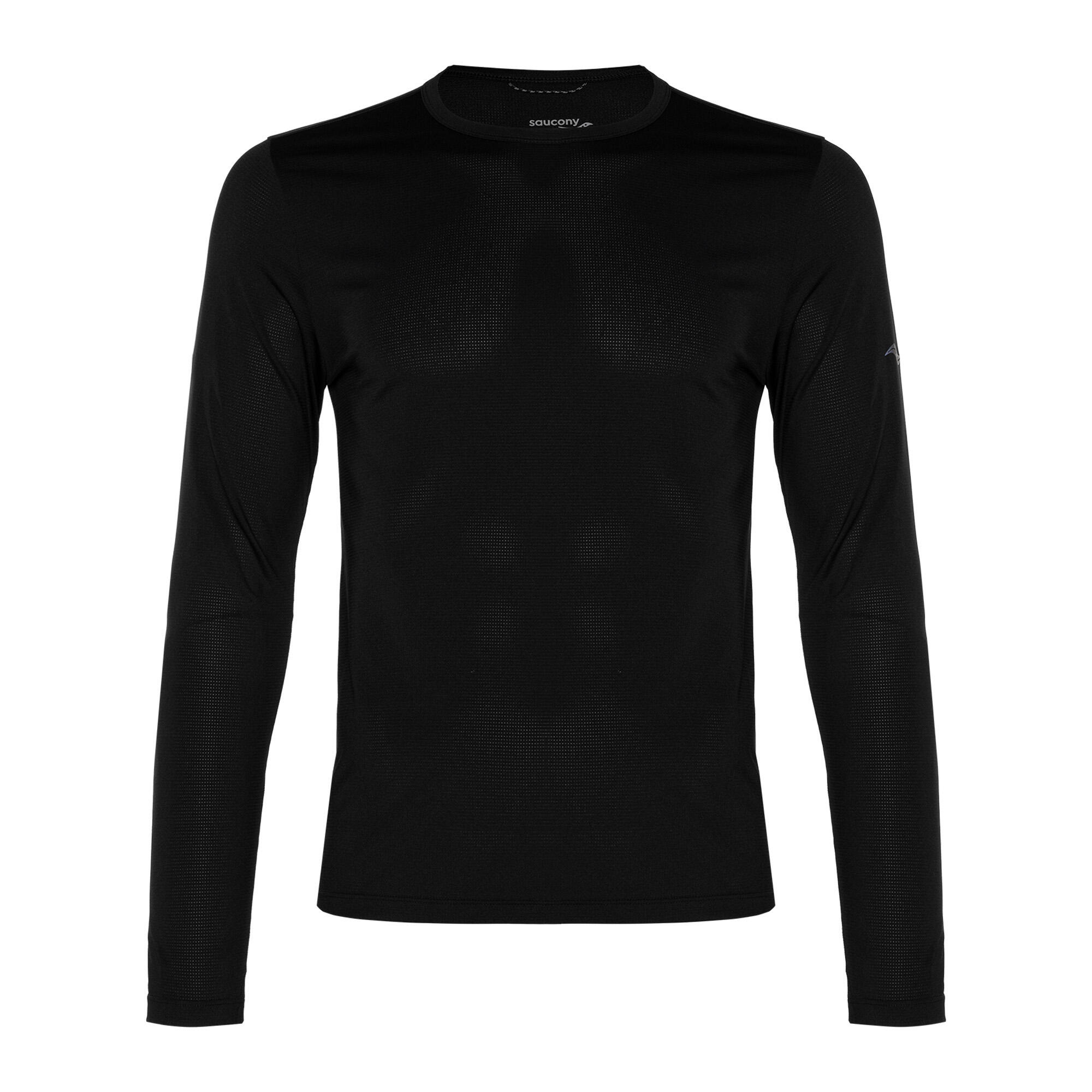 Saucony - T-shirt De Course À Manches Longues Saucony Stopwatch Pour Homme - Maillot Manches Longues - Noir - 42 M/l - Decathlon