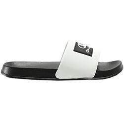 Tongs de piscine Champion Arubo Slide pour hommes, noires et blanches