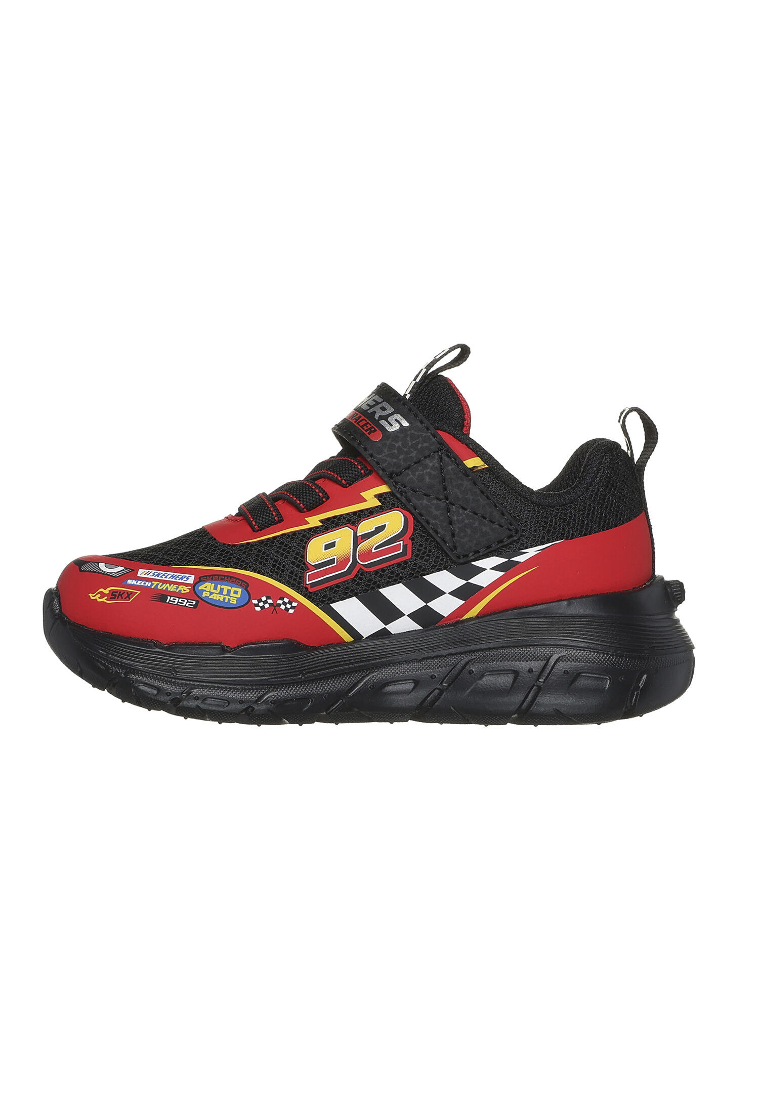 Skechers SKECH TRACKS Tracking Kinder Jungen Sneakers 402303N Schwarz/Rot 2/5