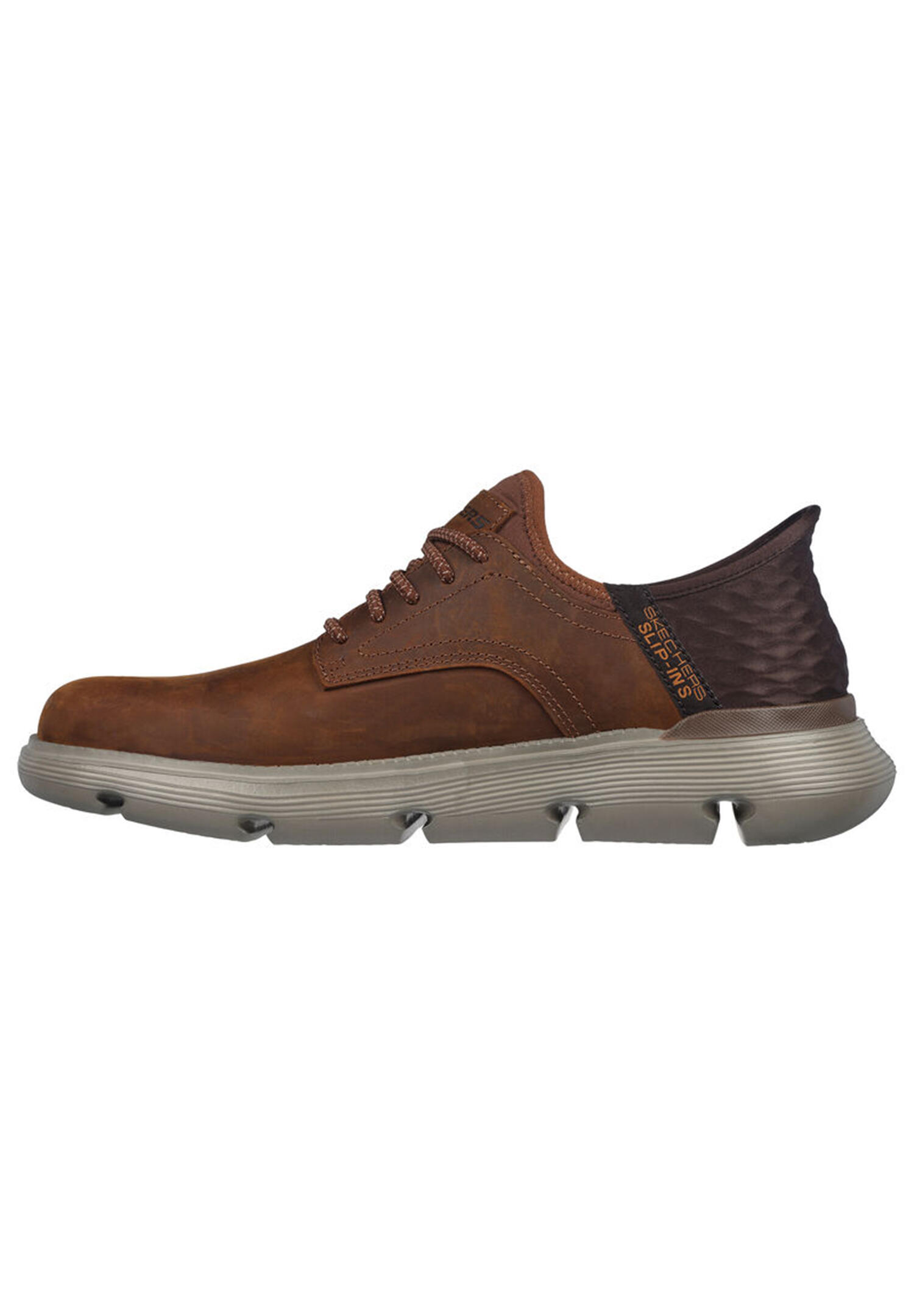 Skechers GARZA - GERVIN Herren Sneakers Slip-ins 205046 CDB braun 7/7