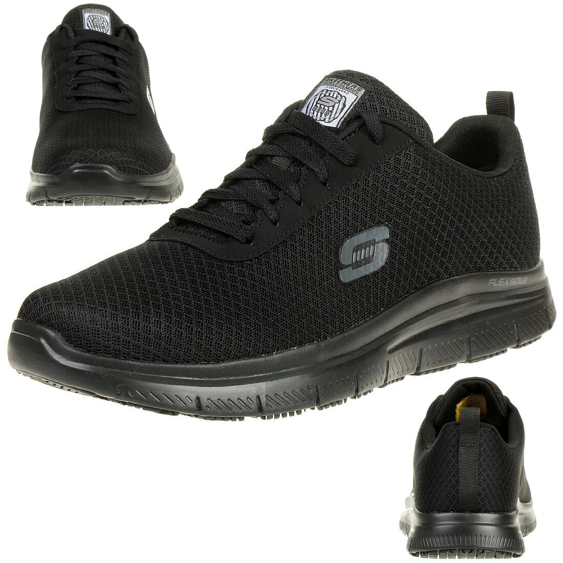 SKECHERS Schoenen Work Relaxed Fit: Flex Advantage - Bendon Zwart - 77125EC-BLK