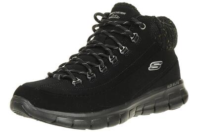Skechers Sport Womens SYNERGY WINTER NIGHTS Stiefel Damen Schuhe Schwarz