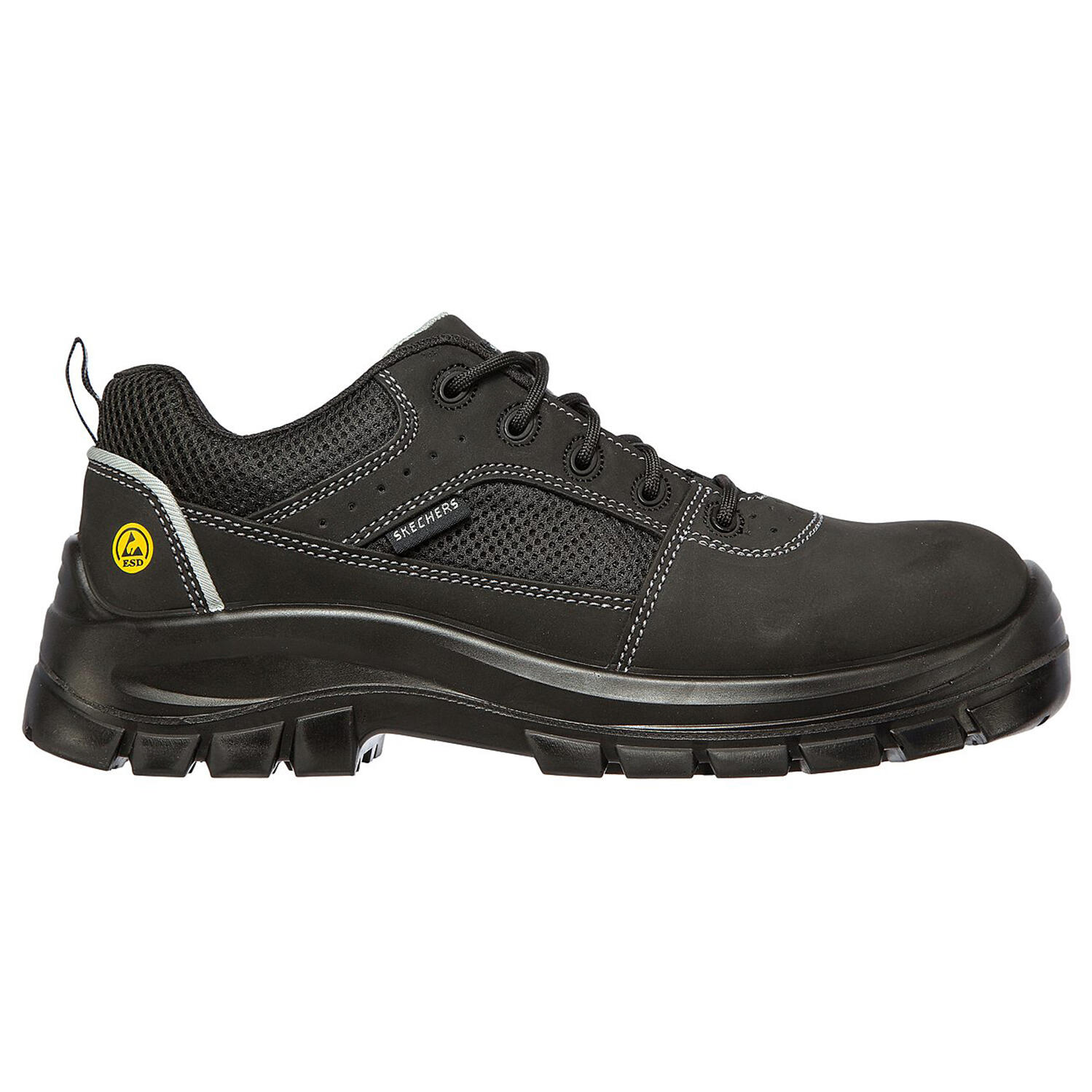 Skechers Work Trophus Herren Sicherheitsschuhe Arbeitsschuhe 200001EC Schwarz S1 2/5