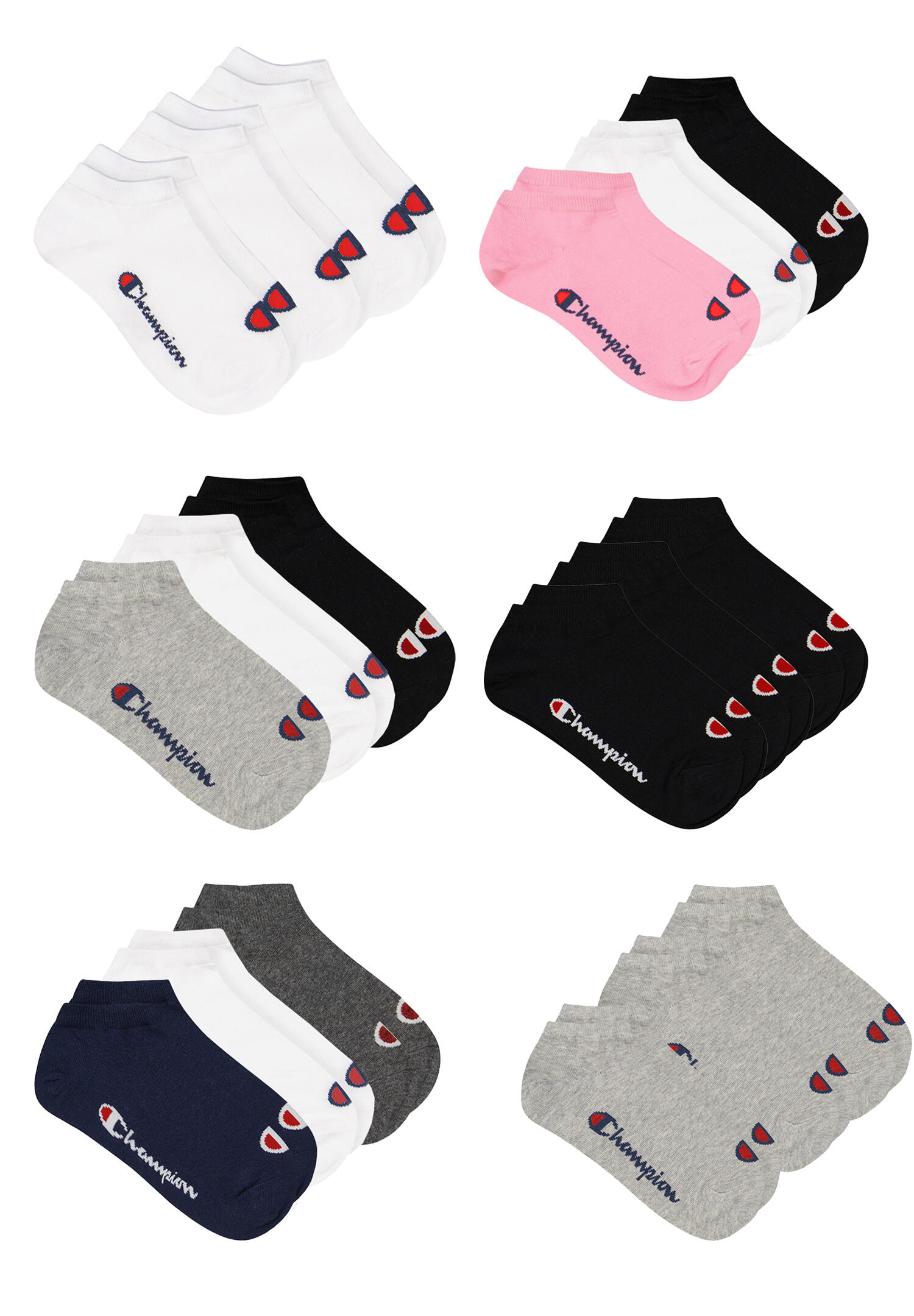 3 Paar Champion Sneaker Socken Gr. 35 - 46 Unisex Sneaker Kurzsocken 4/4