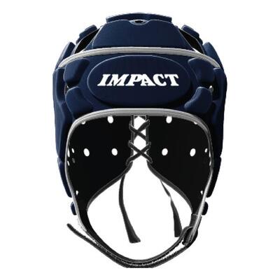 Rugby helm impact voor volwassenen effen donkerblauw