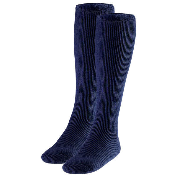 Heatkeeper - Chaussettes hautes thermiques pour femmes - 4 paires - Bleu marine