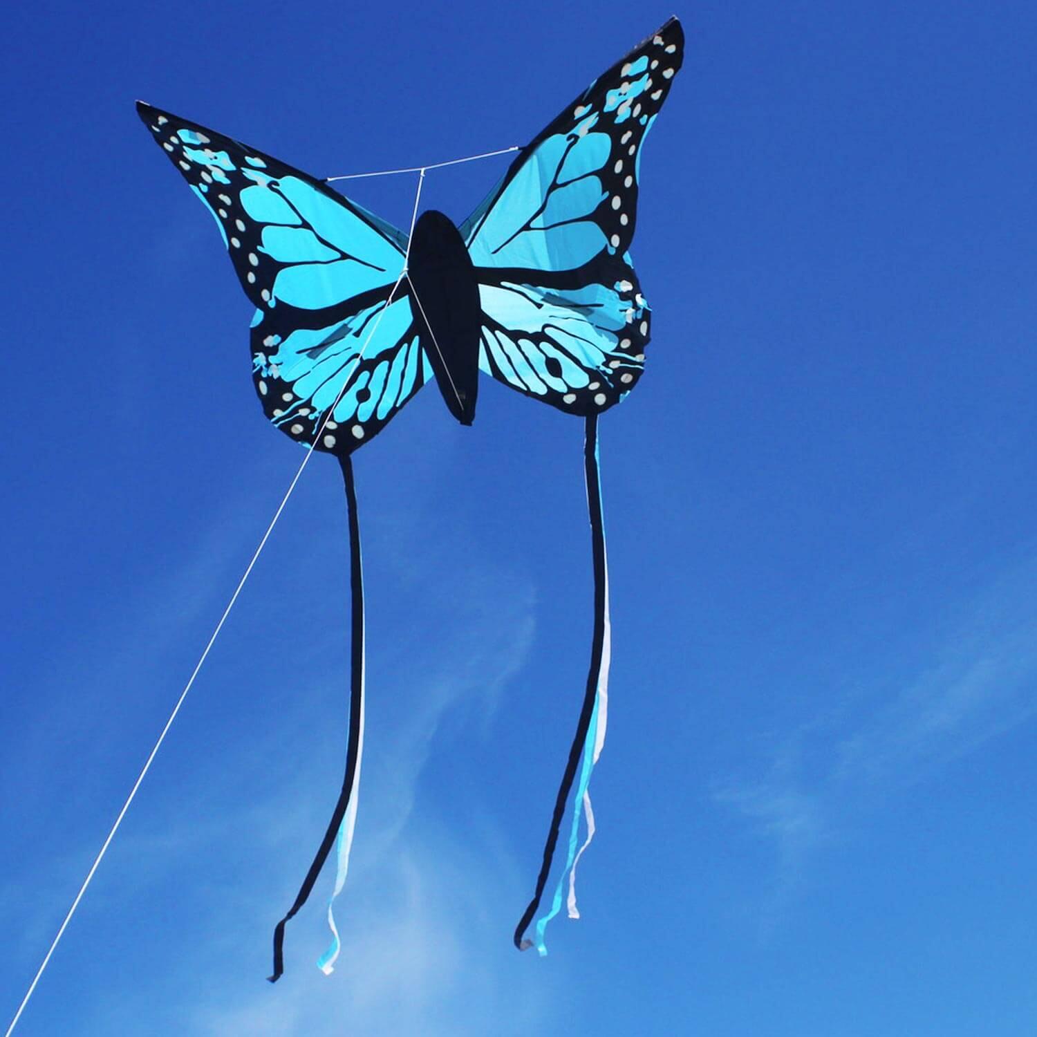 Cometa infantil Wolkensturmer Bella Butterfly Azul 1165 Azul 80 x 80 cm 3/7