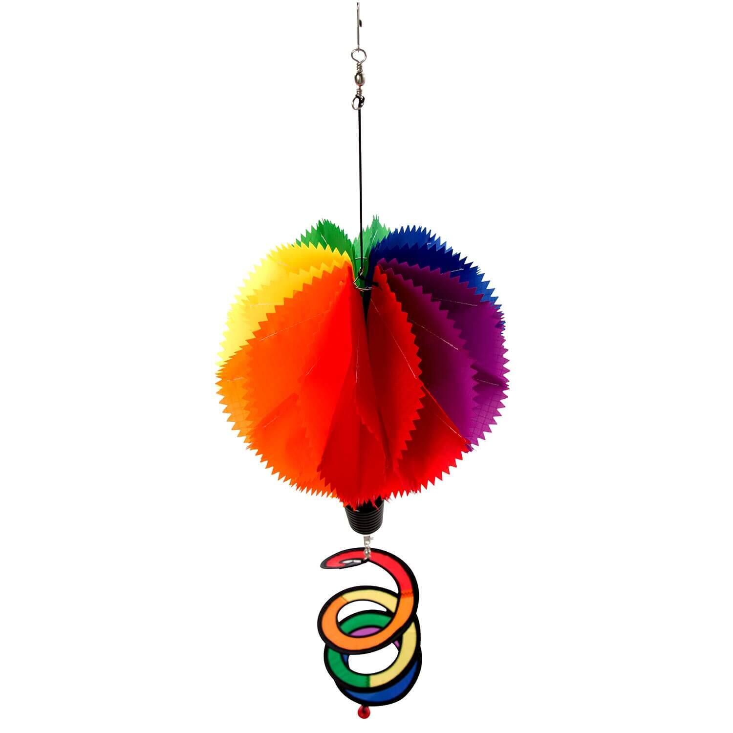 Windspiel Hot Air Balloon Twisted, Deko-Ballon mit kugelgelagertem Wirbel 3/4