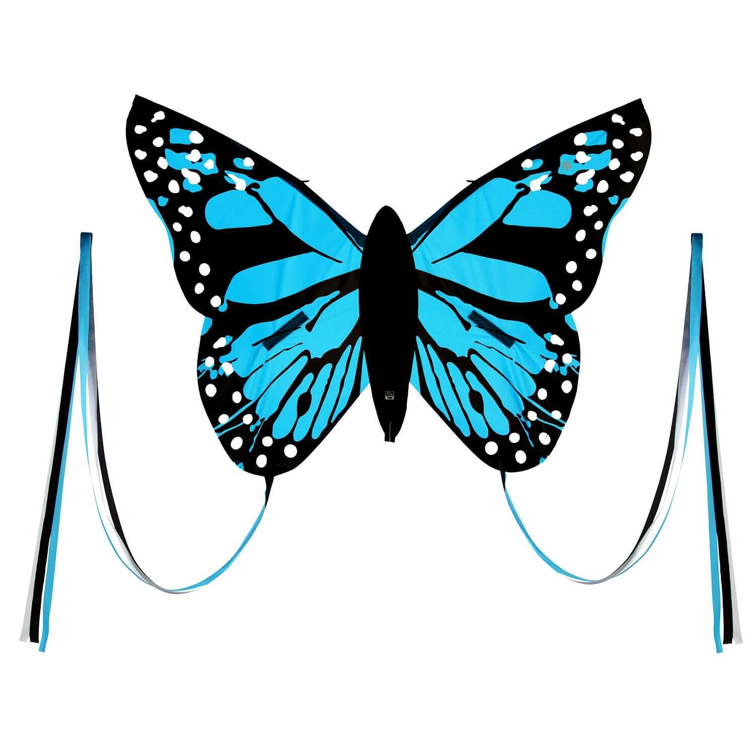 WOLKENSTÜRMER Kinderdrachen Bella Butterfly (blau), Einleinerdrachen - flugfertig inkl. Schnur