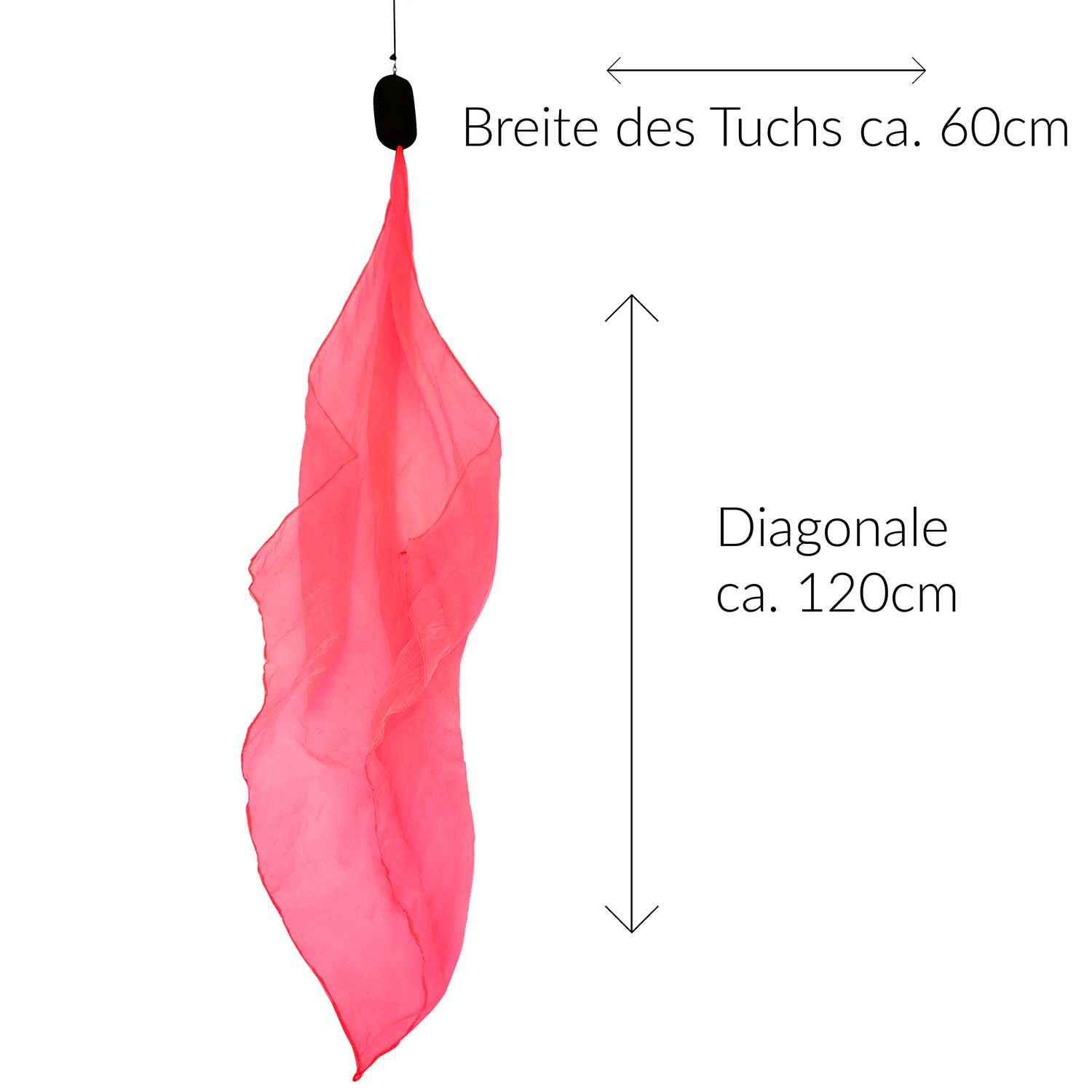Jonglierset mit Diabolo Set Basic (pink) & Soft-Poi (pink), UV reaktiv 6/7