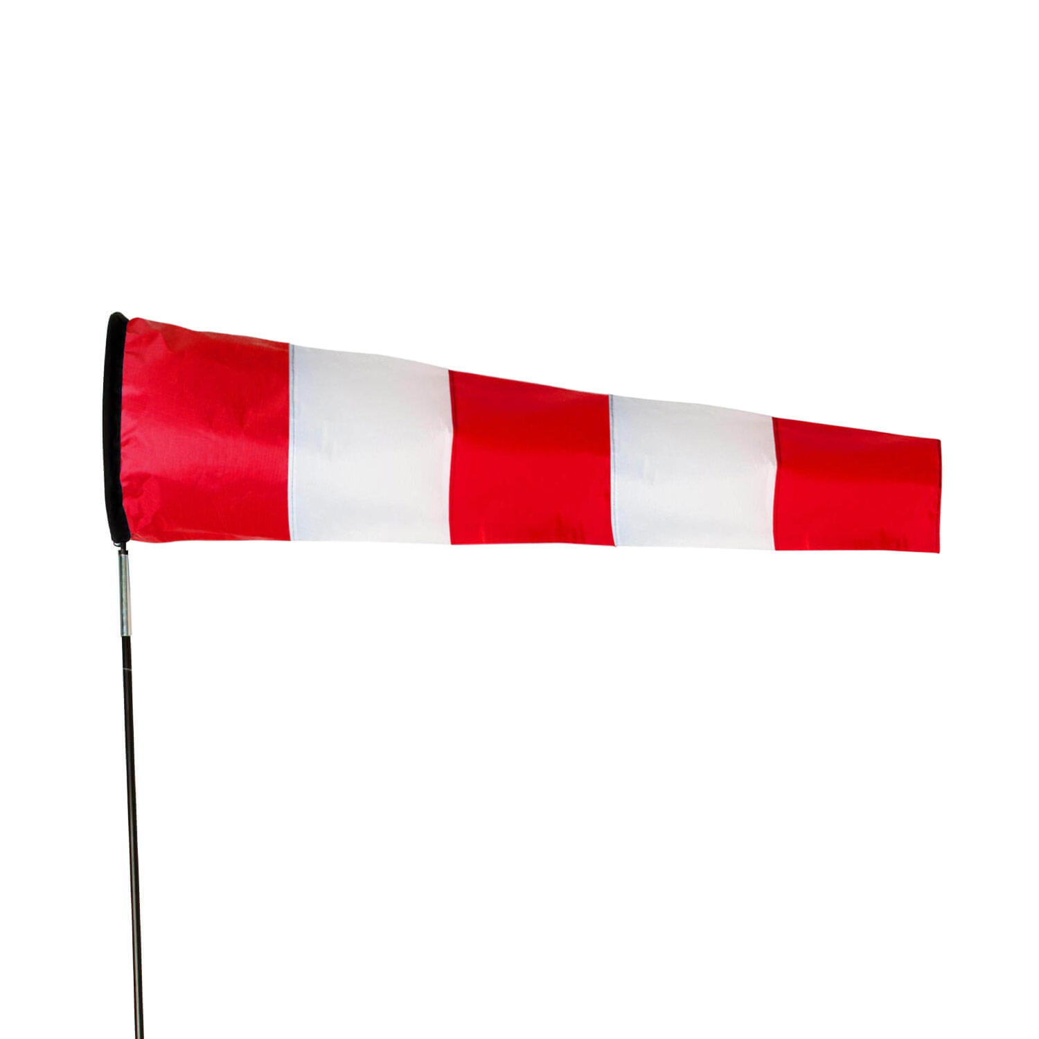 WOLKENSTÜRMER Windsack Westwind 70cm (rot/weiß) - Windspiel für den Garten oder Balkon
