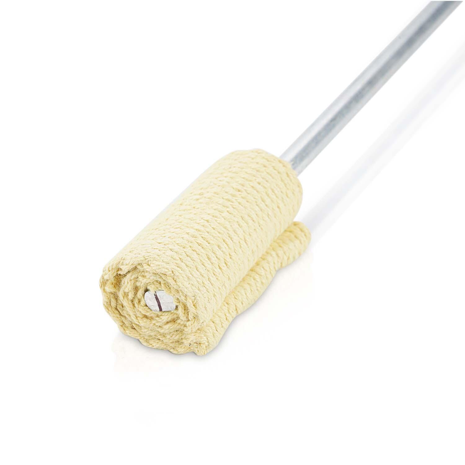 Feuerspuckfackel 40cm (schwarz) - mit 50mm Kevlar Dochtband, lange Brenndauer 6/7