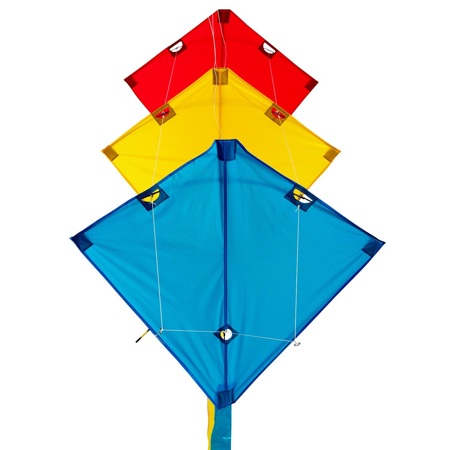 Cometa acrobática Wolkensturmer Racer 3-Stack 1211 Rainbow 90 x 90 cm 3/7