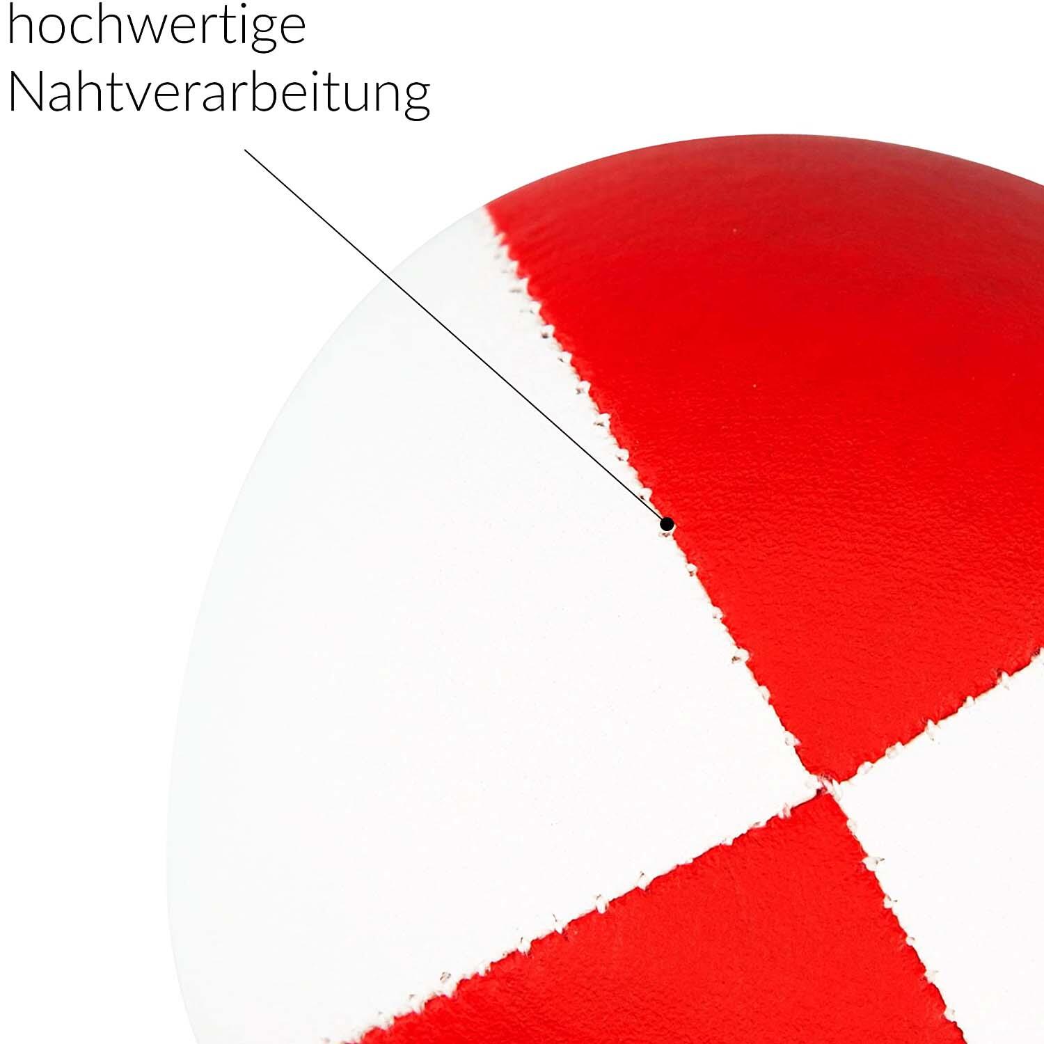 Jonglierbälle 5er Set (zweifarbig), Ø 67mm, 115g soft - Juggling Balls 4/7