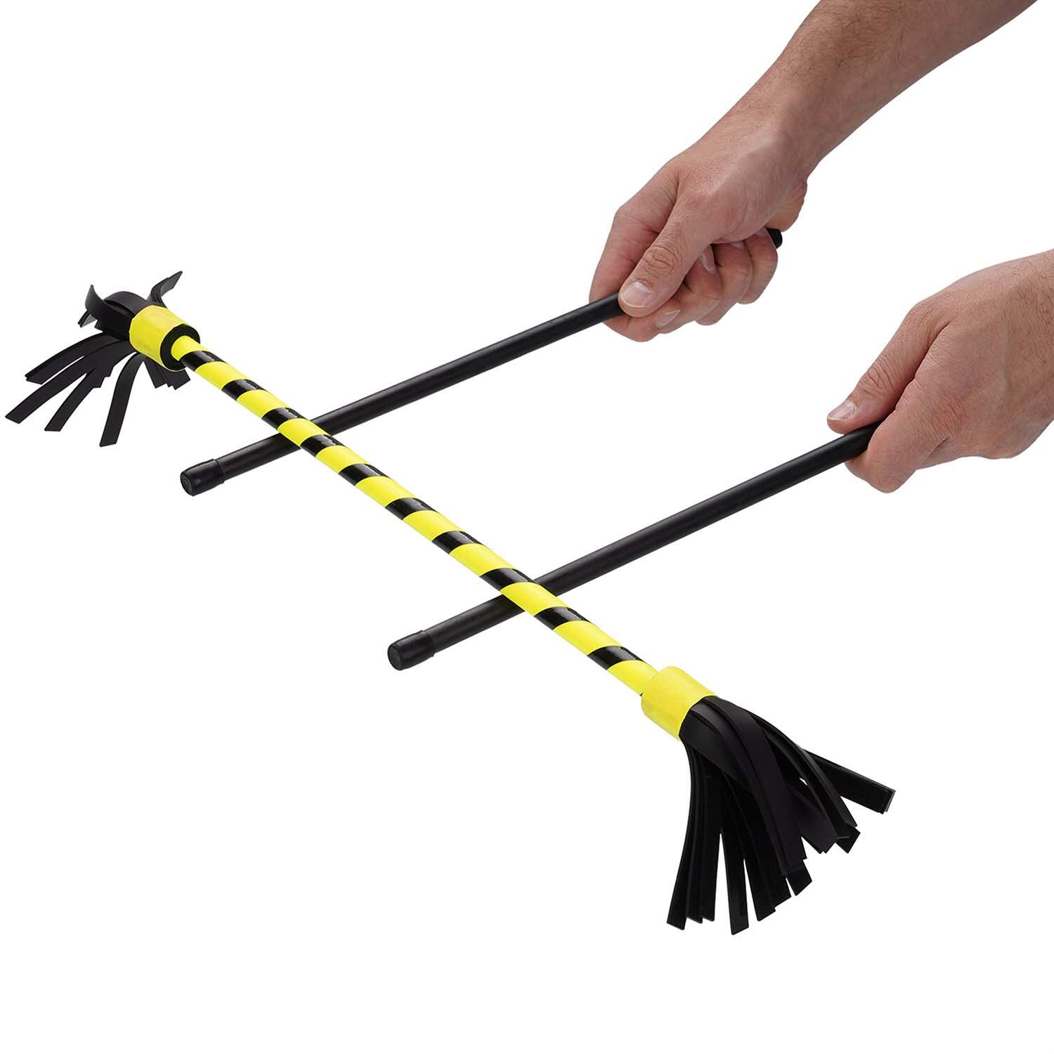 Flowerstick Basic (uv gelb) mit Kunststoffkern & Fiberglas-Handstäben 7/7