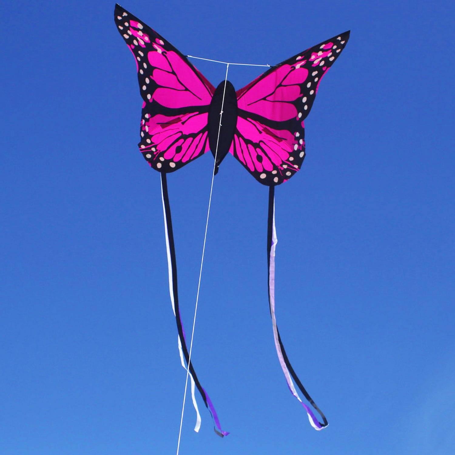 Cometa infantil Wolkensturmer Bella Butterfly Rosa 1163 Morado 80 x 80 cm 3/7