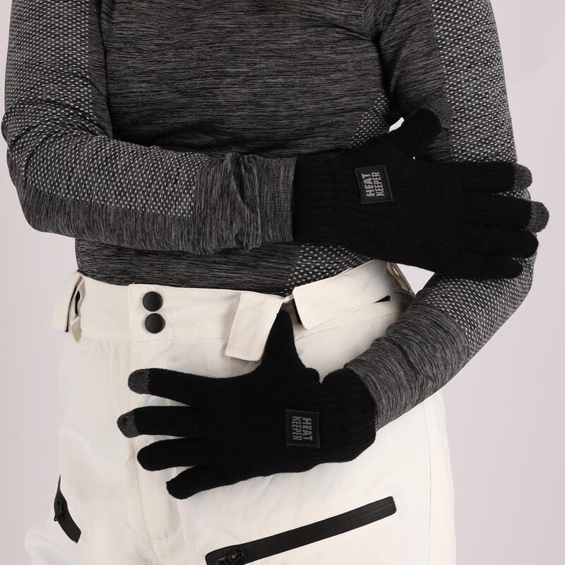 Heatkeeper - Gants thermiques pour femmes avec I-touch - Noir - 1 paire