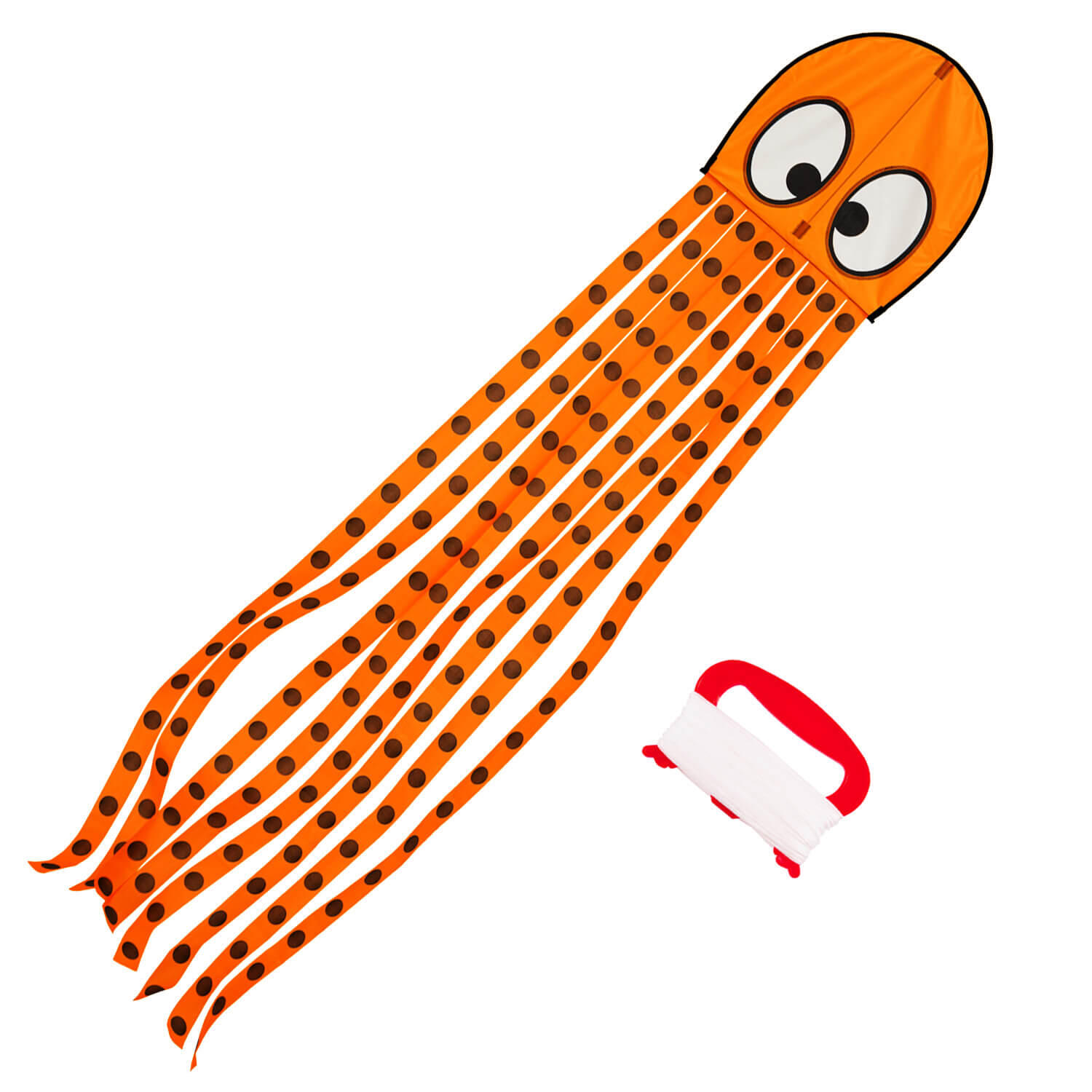 Cometa infantil Wolkensturmer Olli Pulpo 1167 Naranja 50 x 200 cm 2/7