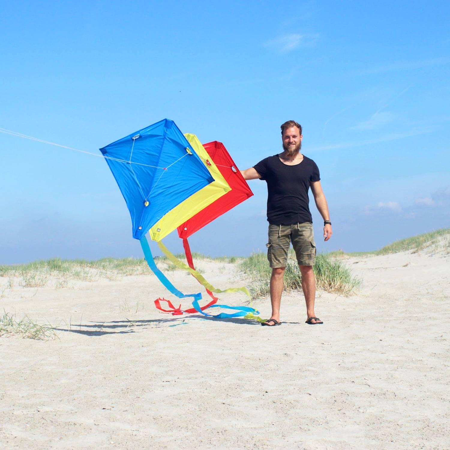 Cometa acrobática Wolkensturmer Racer 3-Stack 1211 Rainbow 90 x 90 cm 4/7