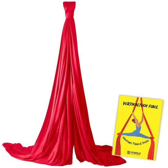 Vertikaltuch 6m (rot) ohne Halterung - inkl. Transportbeutel und Anleitung