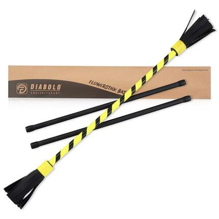 Flowerstick Basic (uv gelb) mit Kunststoffkern & Fiberglas-Handstäben