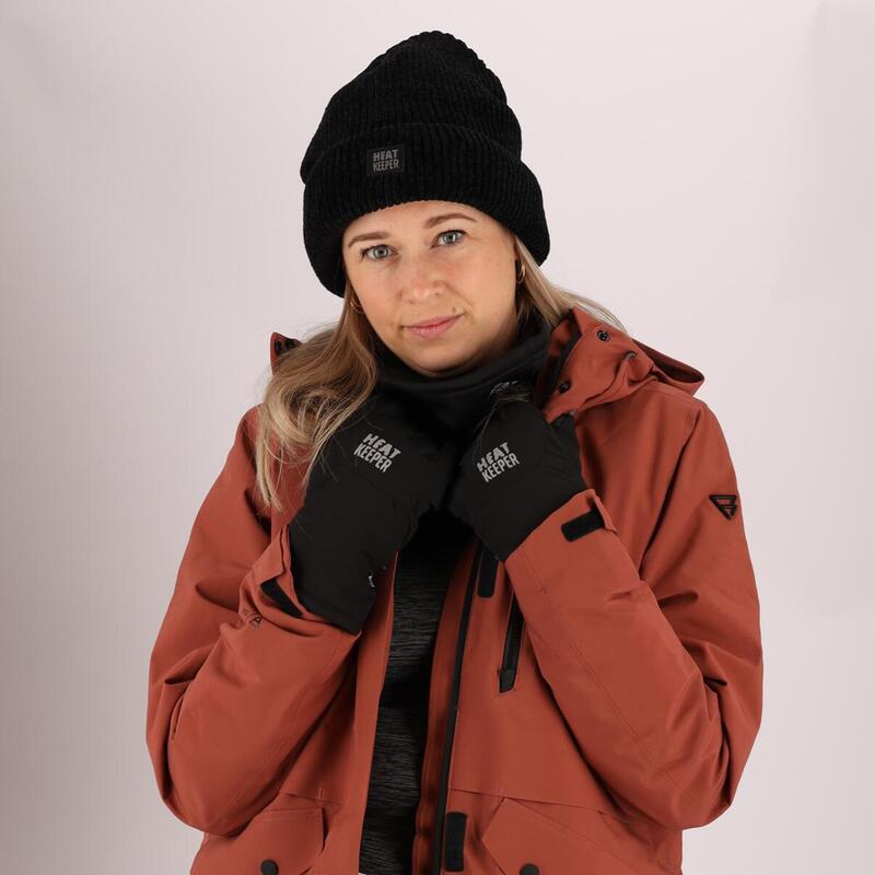 Heatkeeper - Gants d'hiver pour femmes - Softshell - Noir - 4 paires