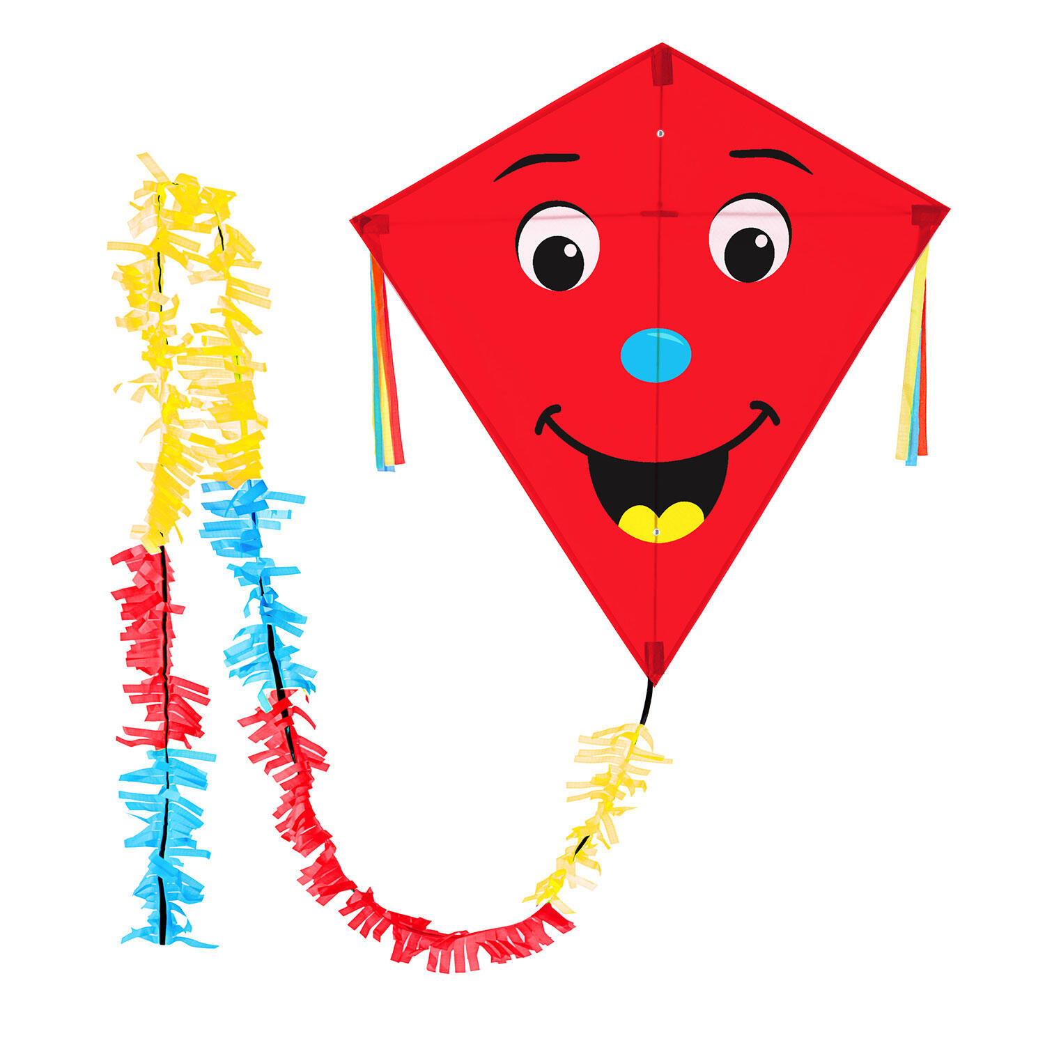 WOLKENSTÜRMER Kindervlieger Wolkensturmer Eddy Smile Red 1173 Rood 75 x 75 cm