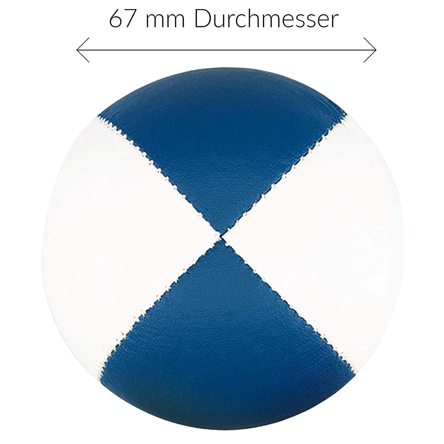 Jonglierbälle 5er Set (zweifarbig), Ø 67mm, 115g soft - Juggling Balls 2/7