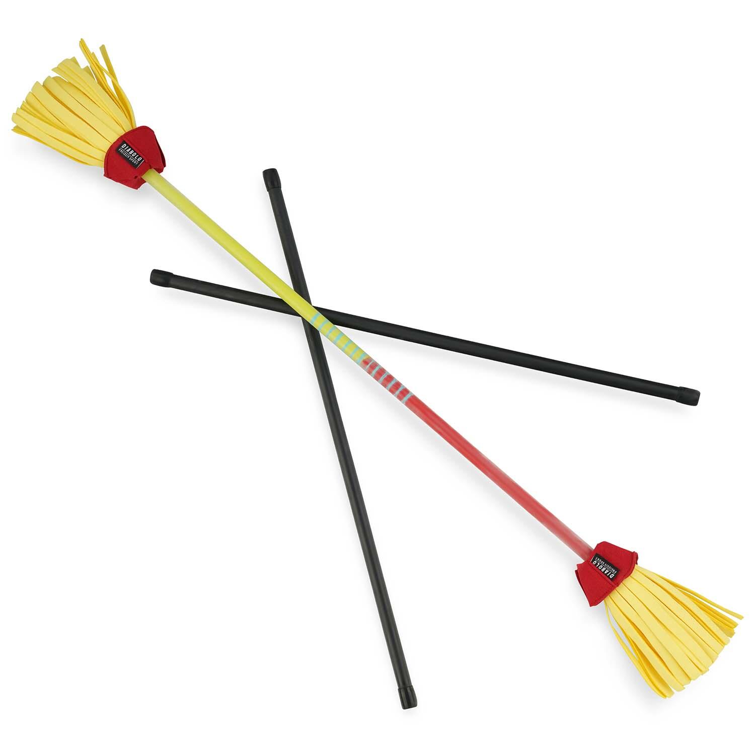 Flowerstick Pro (gelb-rot) - Fiberglaskern & Fiberglas-Handstäbe, UV reaktiv 6/7