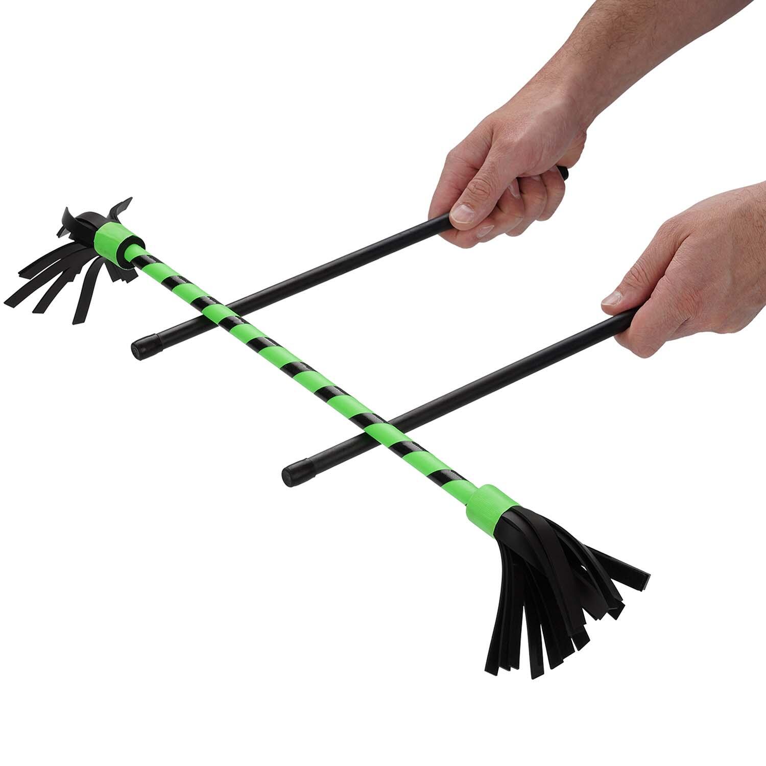 Flowerstick Basic (uv grün) mit Kunststoffkern & Fiberglas-Handstäben 7/7