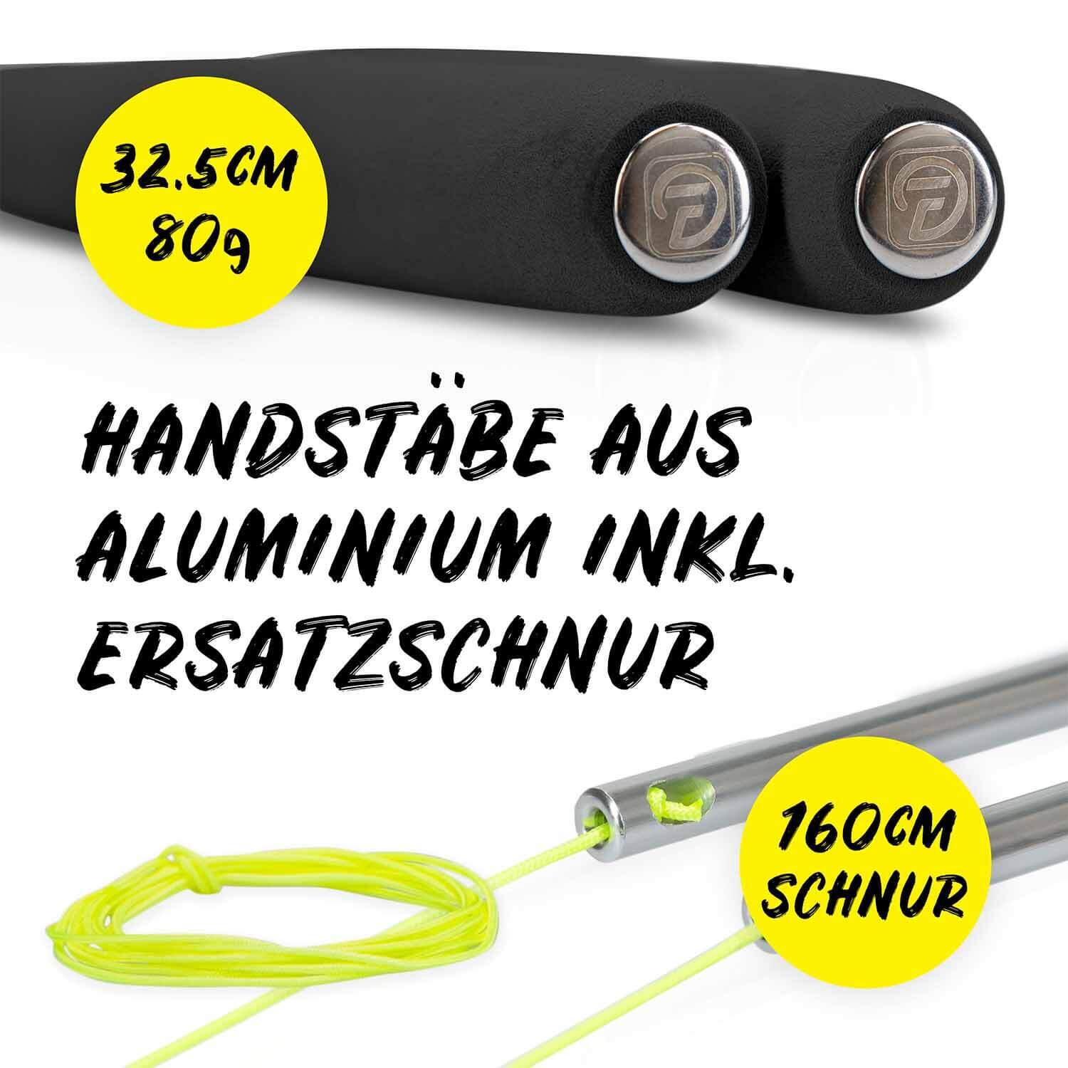 Diabolo Set Pro (blau) mit kugelgelagerter Achse, Handstäben &Ersatzschnur 6/7